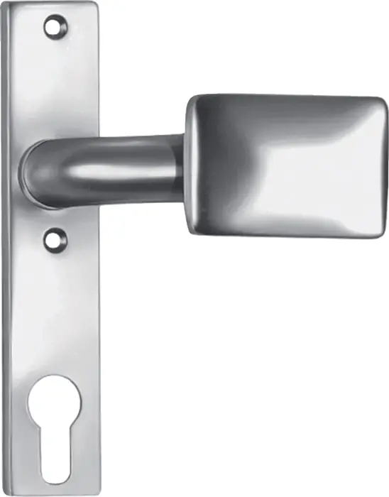 Türknopf-Kurzschild 486Z fest LM F1/silberf.4-KT.8mm AMF Preisreduziert