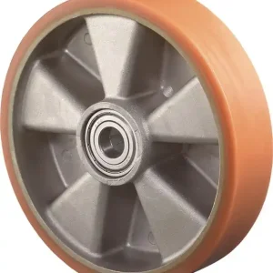 Ersatzrad D.80mm Trgf.120kg Guß-PU Achs-D.12mm Nabenl.20mm BS ROLLEN Neue Ware