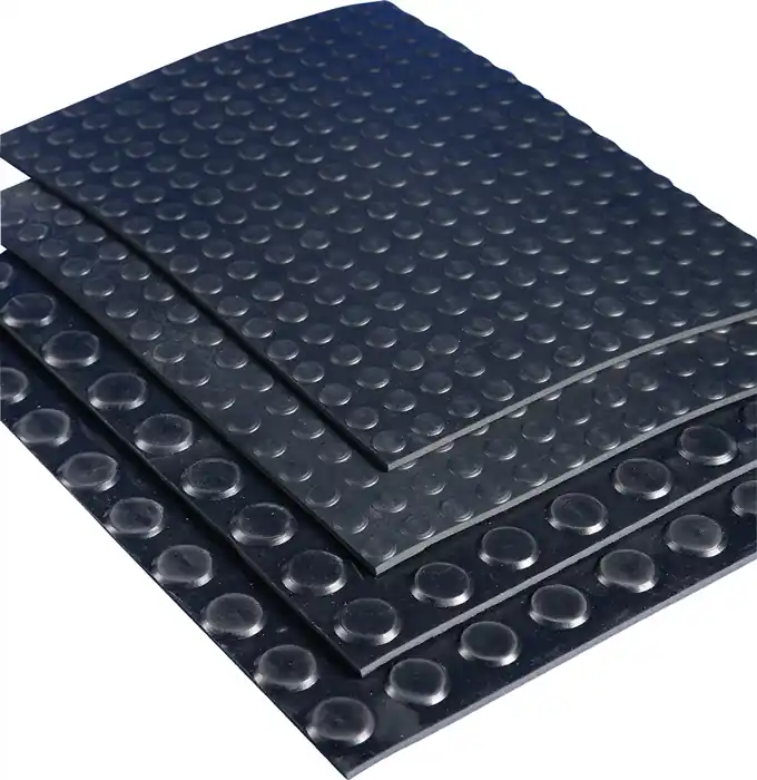 Sonderangebot Gummiflachnoppenmatte ElaQprem B.1,20m L.10m D.3mm schwarz NR/SBR Rl.MÖLLER VE: 12 Quadratmeter