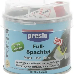 2K-Füllspachtel ocker,Härter rot 250g Dose PRESTO VE: 6 Stück Aktuell