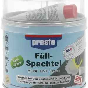 2K-Füllspachtel ocker,Härter rot 1000g Dose PRESTO VE: 6 Stück Neuheit