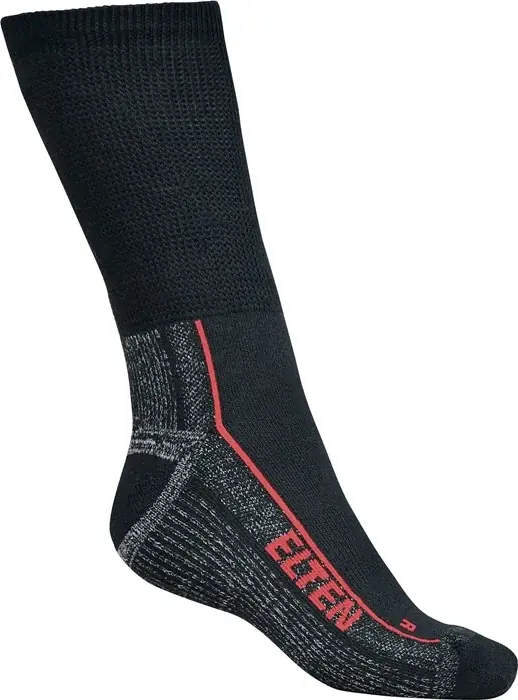Markenware Funktionssocke Perfect Fit Socks Gr.43-46 schwarz/grau ELTEN