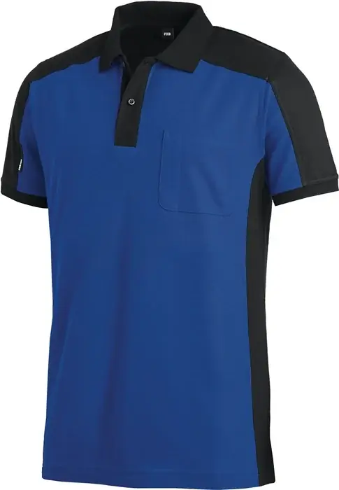 Poloshirt KONRAD Gr.M royal/schwarz FHB Jetzt Kaufen