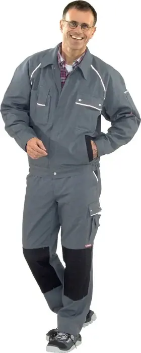 Nur Heute Bundjacke Canvas 320 Gr.50 grau/schwarz PLANAM