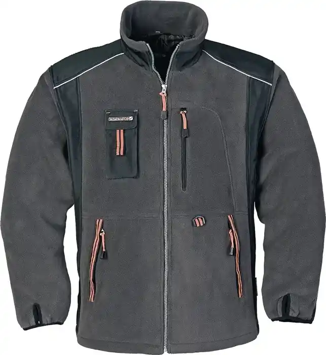Sale Fleecejacke Gr.XXXL dunkelgrau/schwarz/orange TERRATREND