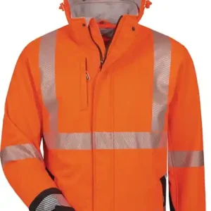 Warnschutz-Softshelljacke Lukas Gr.L orange/schwarz ELYSEE Top-Seller