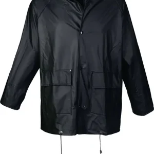 Direkt Vom Hersteller PU Regenschutzjacke Gr.XL schwarz ASATEX