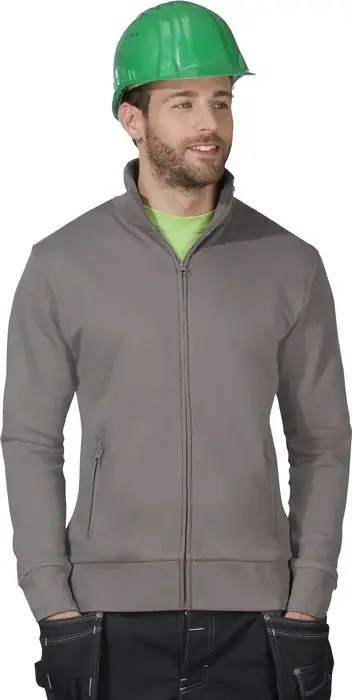 Sweatjacke Gr.XL steel grey PROMODORO Kracherpreis