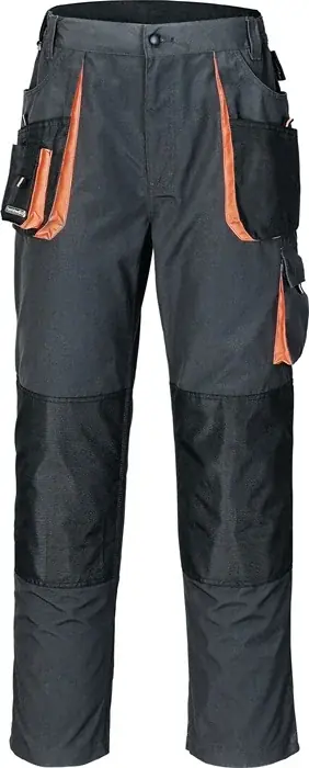 Aktuell Herrenhose Gr.50 dunkelgrau/schwarz/orange TERRATREND
