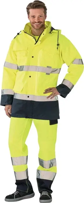 Billig Warnschutzparka Gr.XXL gelb/marine PLANAM