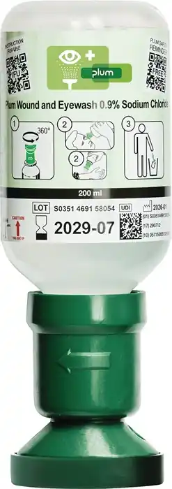 Wochenendangebot Augenspülflasche 200ml 3 J.(ungeöffnete Flasche) DIN EN15154-4 PLUM