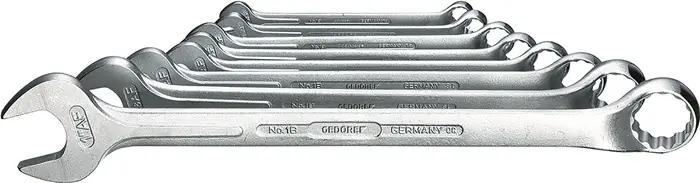 Sofort Bestellen Ringmaulschlüsselsatz 1 B (AF) 8-tlg.SW 3/8-1mm Form B CV-Stahl GEDORE