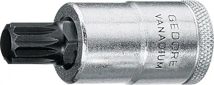 Steckschlüsseleinsatz INX 19 1/2 Zoll Innen-Vielzahn M14 L.57mm GEDORE Top-Angebot