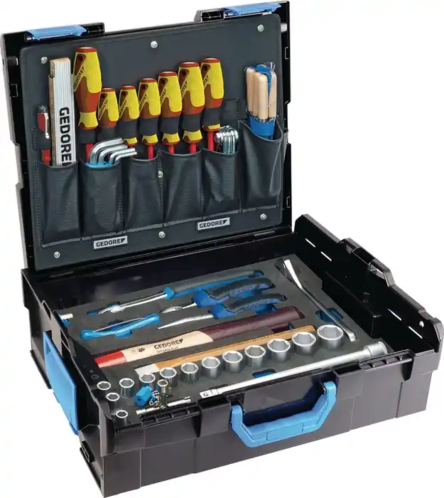 Werkzeugsortiment 1100-01 58-tlg.allgemeines Handwerk L-Boxx GEDORE Highlight