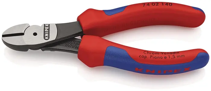 Markenprodukt Kraftseitenschneider L.140mm pol.Form 0 Mehrkomp.-Hüllen KNIPEX