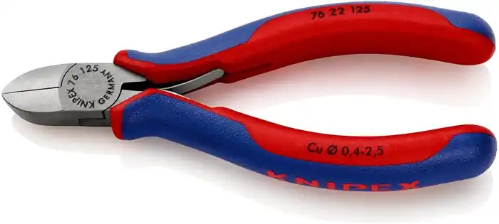 Seitenschneider L.125mm Form 2 Facette nein Kopf pol.Mehrkomp.-Hüllen KNIPEX Preisreduziert