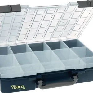 Preis Gesenkt Sortimentskasten Carry Lite B415xT330xH80mm 15 Fächer blau RAACO