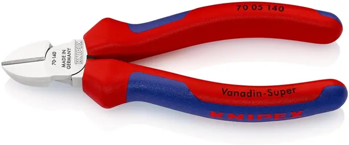 Expressversand Seitenschneider L.140mm Kopf verchr.m.Mehrkomp.-Hüllen KNIPEX