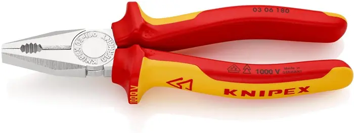 Kombizange L.180mm Mehrkomp.-Hüllen verchr.VDE KNIPEX Begrenztes Angebot