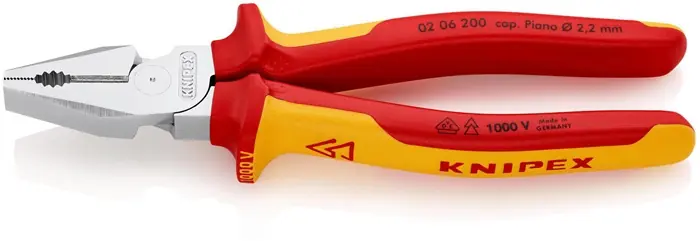 Kraftkombizange L.200mm verchr.Mehrkomp.-Hüllen VDE KNIPEX Direktkauf