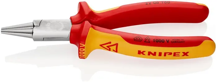 Rundzange L.160mm Zange verchr.VDE Mehrkomp.-Hüllen KNIPEX Finale Aktion