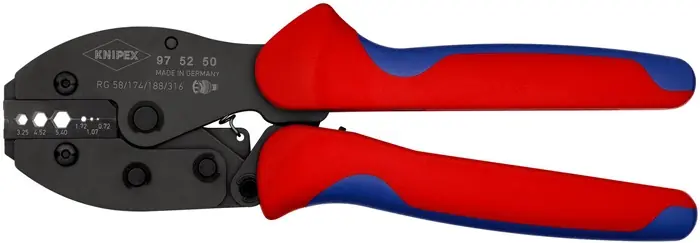 Crimpzange PreciForce® L.220mm 0,72/1,07/1,72/3,25/4,52/5,4mm 498g KNIPEX Günstig