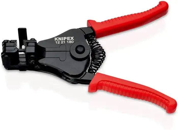 Abisolierzange L.180mm schwarz lack.Ku.-Überzug m.Öffnungsf.KNIPEX Must-Have