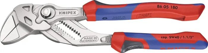 Top-Preis Zangenschlüssel L.180mm Spann-W.40mm verchr.Mehrkomp.-Hülle KNIPEX