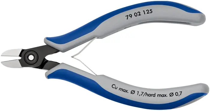 Präzisions-Elektronik-Seitenschn.L.125mm Form 0 Facette ja,sehr kl.pol.KNIPEX Echt