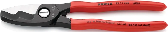 Kabelschere L.200mm Ku.-Überzug KNIPEX Neu Im Sortiment
