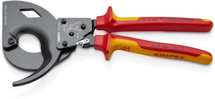 Kabelschneider Gesamt-L.320mm max.60 (600 mm²)mm pol.Mehrkomp.-Hüllen VDE KNIPEX Sichere Zahlung