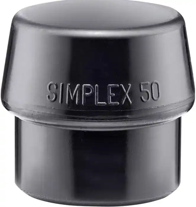 Schonhammerkopf SIMPLEX Kopf-Ø 50mm Gum.schwarz mittelh.HALDER Ausverkauf