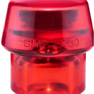 Zertifiziert Schonhammerkopf SIMPLEX Kopf-Ø 30mm Plastik rot hart HALDER