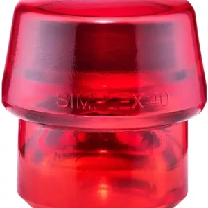 Billig Schonhammerkopf SIMPLEX Kopf-Ø 40mm Plastik rot hart HALDER