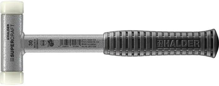 Schonhammer SUPERCRAFT L.290mm Kopf-D.30mm rückschlagfrei hart Nyl. weiß HALDER Online Kaufen