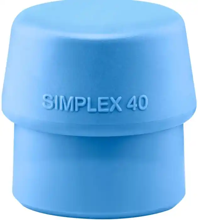 Schonhammerkopf SIMPLEX Kopf-Ø 40mm TPE-soft blau weich HALDER Preisknaller
