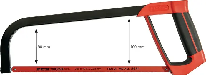 Markenware Metallsägebogen B32100 Blatt-L.300mm 24 Z./Zoll D-Komfortgriff PUK
