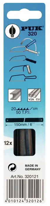 Metallsägeblatt 320 L.150mm ZpZ 50 1-s.12 St./Karte PUK Direktkauf