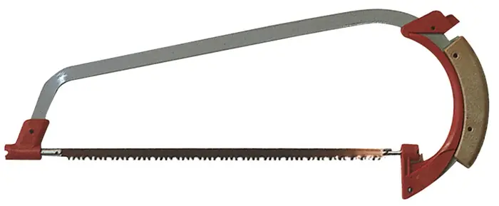 Geprüft Baumsäge m.Hebelspannung Blatt-L.350mm Miniaturholzzahnung