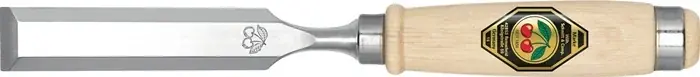 Stechbeitel Schneiden-B.18mm m.2 Stahlzw.Weißbuchenh.Ulmer Form KIRSCHEN Günstig