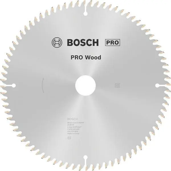 Top-Angebot Kreissägeblatt PRO Wood AD 250mm Z.80 WZ/N Bohr.30mm Schnitt-B.3,2mm HM BOSCH