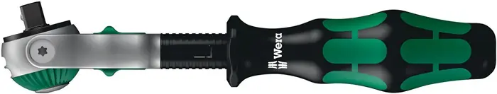 Schwenk- u.U.-Knarre Zyklop Speed 1/4 Zoll Anz.Z.72 L.152mm 2K-Griff WERA Top-Preis