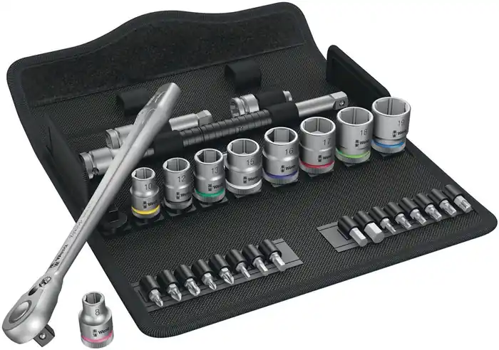 Preisreduziert Steckschlüsselsatz Zyklop Metal 29-tlg.3/8 Zoll SW 8-19mm Z.72 6KT WERA