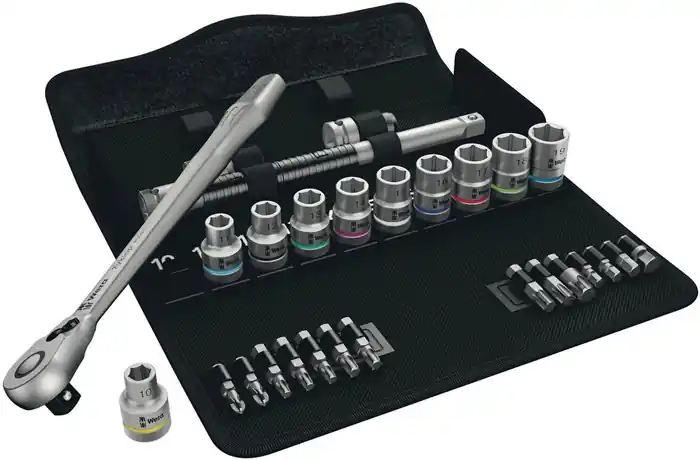 Sonderaktion Steckschlüsselsatz Zyklop Metal 28-tlg.1/2 Zoll SW 10-19mm Z.72 6KT WERA
