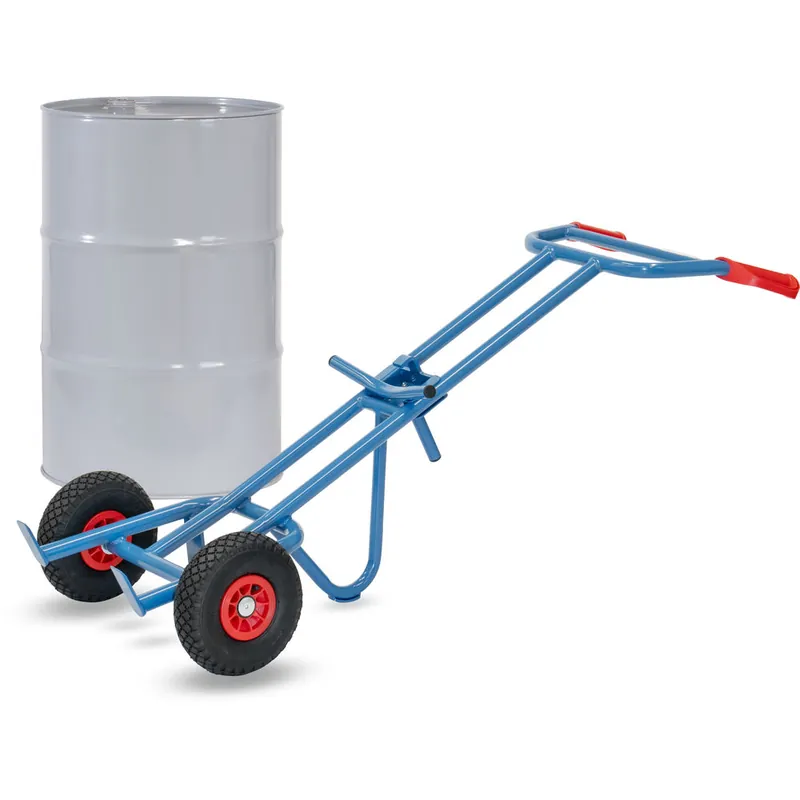 fetra Fasskarre mit Stützbügel für 200 Liter Fässer Expressversand