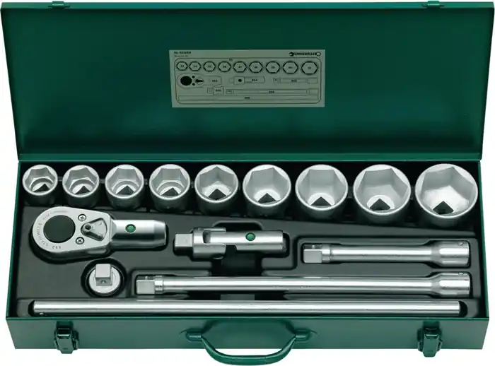 Meistverkauft Steckschlüsselsatz 55/9/6N 15-tlg.3/4 Zoll SW 32-60mm Z.36 6KT STAHLWILLE