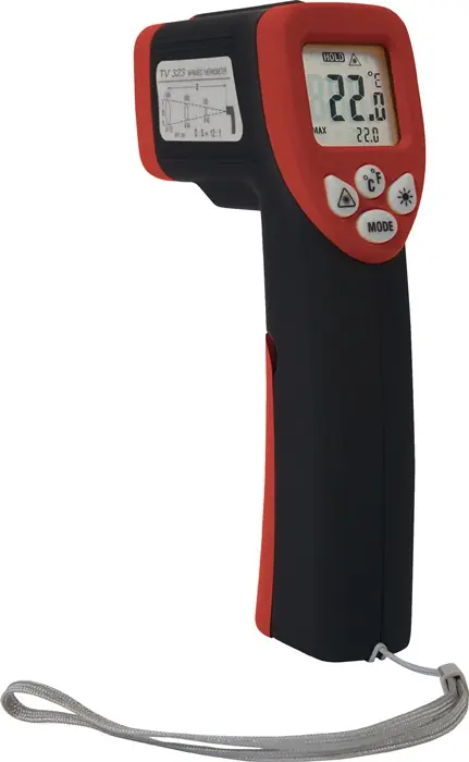 Jetzt Bestellen Infrarotthermometer TV 323 -50 b.550GradC ±2GradC 2xTyp AAA TESTBOY