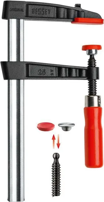 Bestseller Temperguss-Schraubzwinge TG Spann-W.100mm A.50mm Holzgr.15x5mm BESSEY
