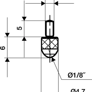 Messeins.L.6mm KGL M2,5 HM z.Messuhren KÄFER Online Kaufen