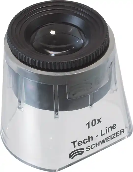 Standlupe Tech-Line Vergr. 10x Fix Linsen-D.30mm Schweizer Direktkauf